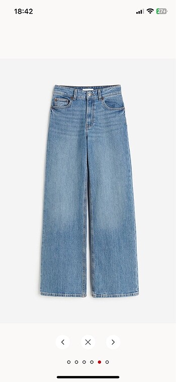 H&M wide leg yüksek bel pantolon