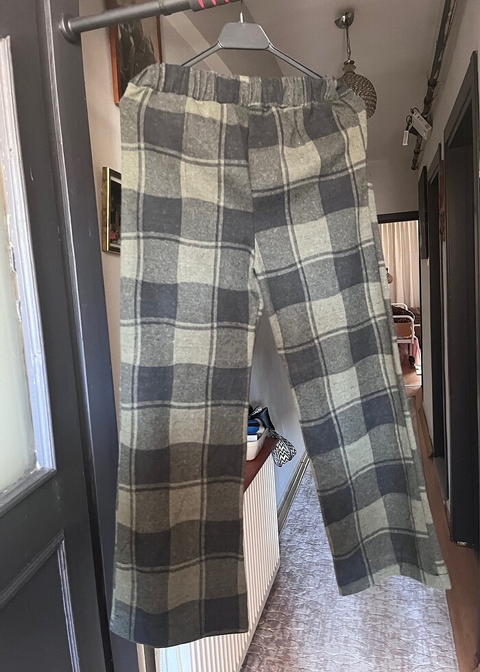 Yeşil Ekoseli Pantolon - Görsel 3