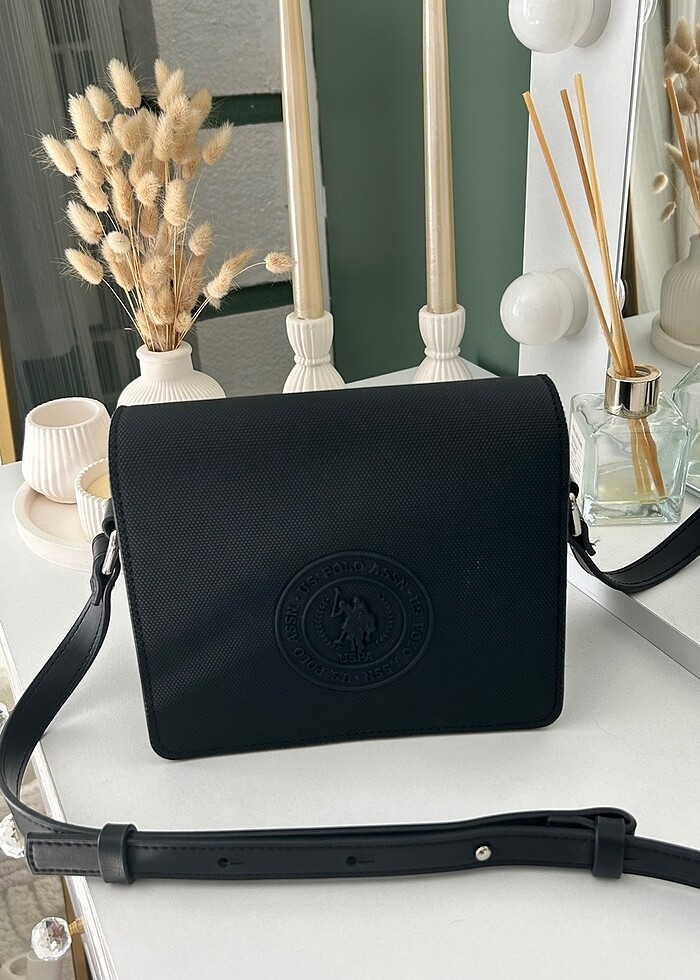 Orijinal U.S polo Assn. siyah kadın çanta - Görsel 3