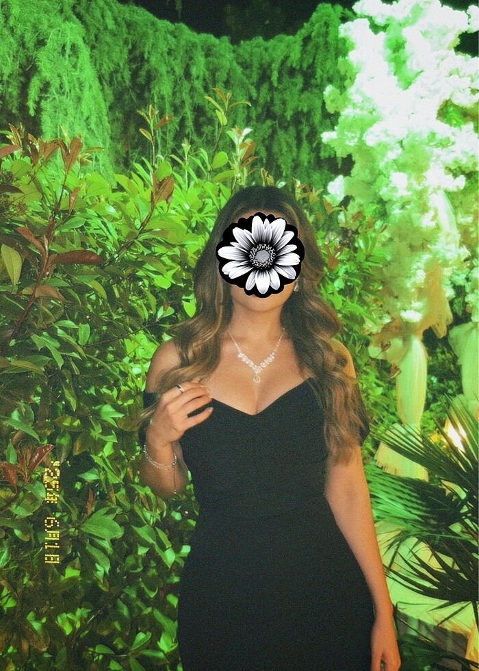 Urban muse siyah elbise - Görsel 3