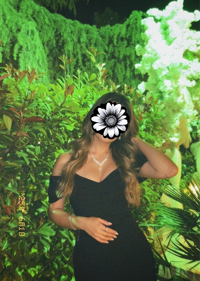 Urban muse siyah elbise - Görsel 4