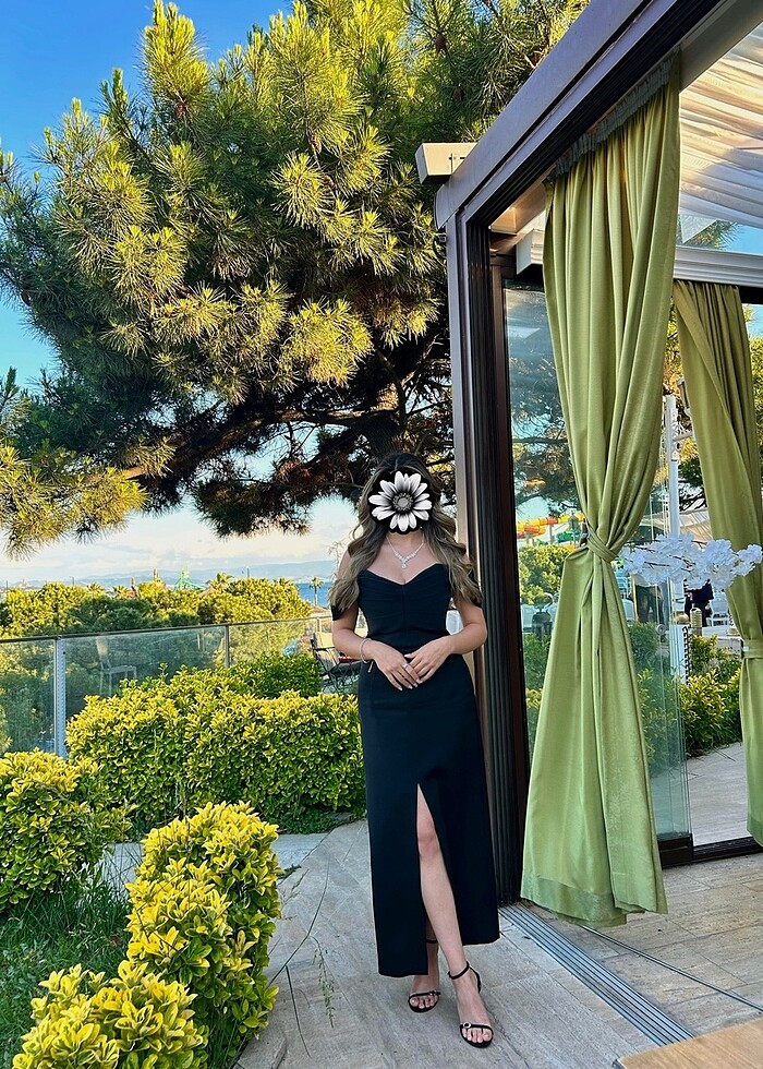 Urban muse siyah elbise - Görsel 2