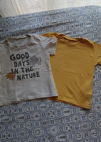Sarı ve Gri Baskılı Erkek Çocuk Tişörtleri - Görsel 2