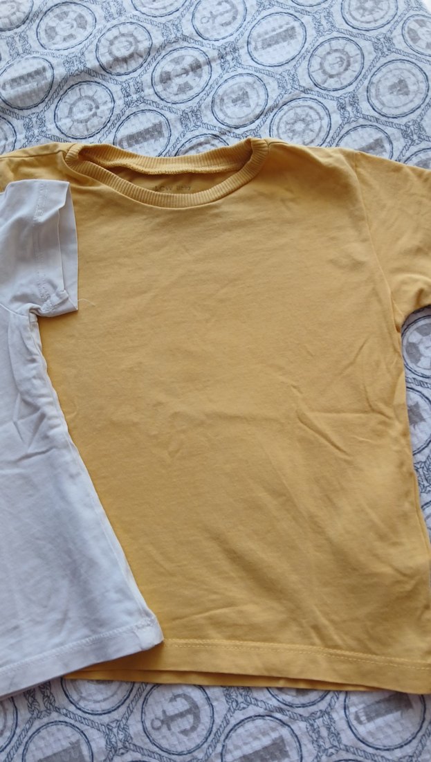Sarı ve Gri Baskılı Erkek Çocuk Tişörtleri - Görsel 4