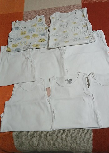 Beyaz Erkek Çocuk Atlet 8 li Paket - Görsel 2