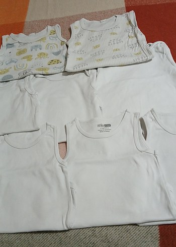 Beyaz Erkek Çocuk Atlet 8 li Paket - Görsel 3