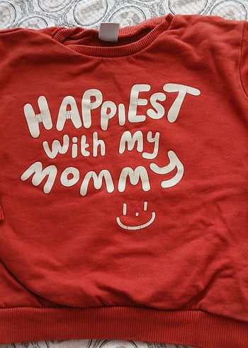 Kırmızı Baskılı Erkek Çocuk Sweatshirt - Görsel 2