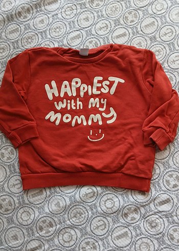 Kırmızı Baskılı Erkek Çocuk Sweatshirt - Görsel 3