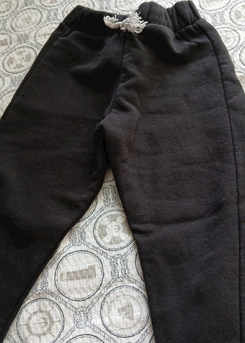 Siyah Erkek Çocuk Polar Eşofman Altı - Görsel 2