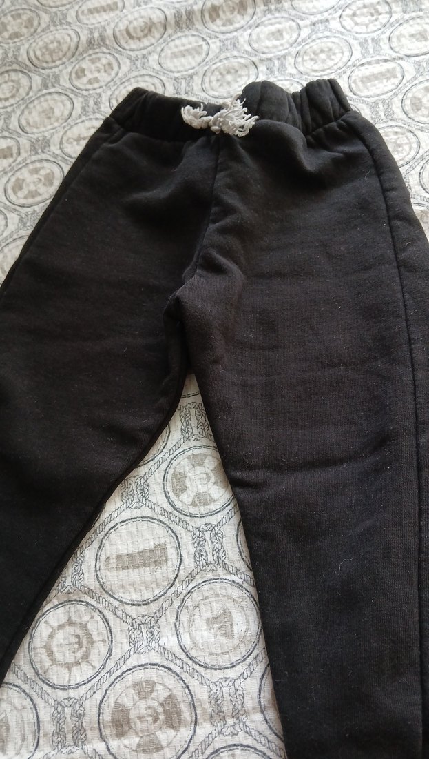 Siyah Erkek Çocuk Polar Eşofman Altı - Görsel 2