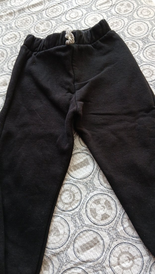 Siyah Erkek Çocuk Polar Eşofman Altı - Görsel 3