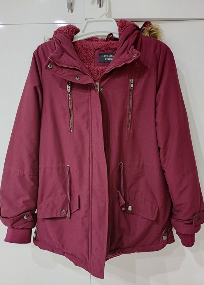 Bordo parka mont - Görsel 3