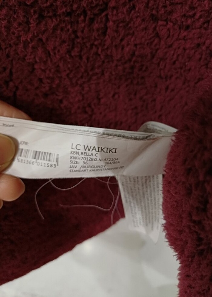 Bordo parka mont - Görsel 5