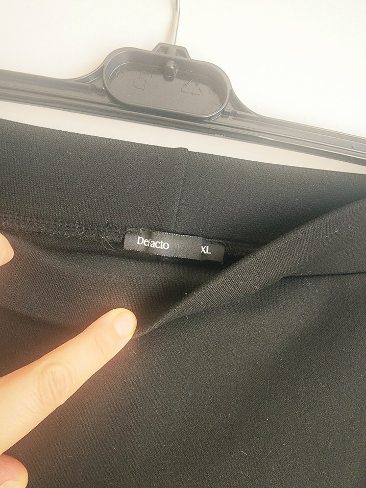 Düz Siyah Midi Kalem Etek - Görsel 2