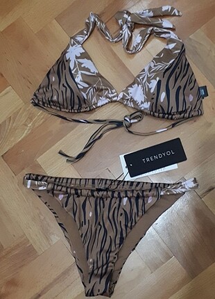 Trendyol & Milla Zebra mix desenli Bikini takımı