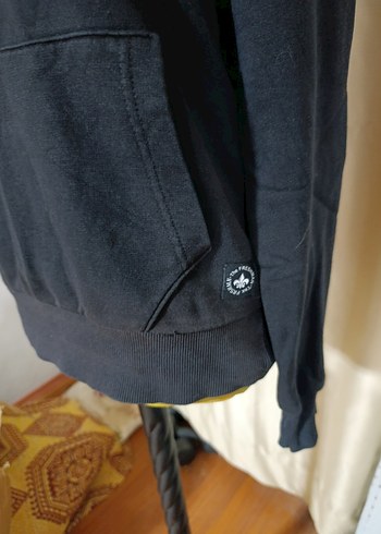 Siyah Kapüşonlu Kadın Sweatshirt - Görsel 2