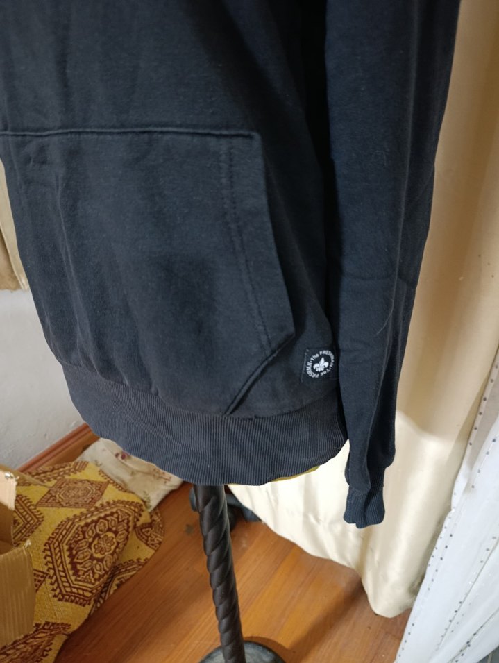 Siyah Kapüşonlu Kadın Sweatshirt - Görsel 3