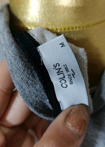 Gri Uzun Kollu Sweatshirt - Görsel 4