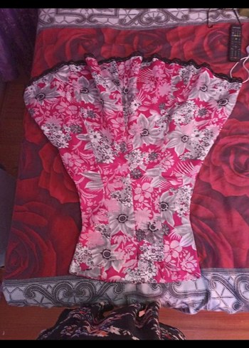 Dantel Detaylı Pembe Straplez Midi Elbise - Görsel 5