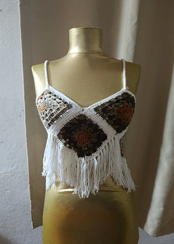 el örgüsü Bohem Mini Büstiyer - Görsel 2