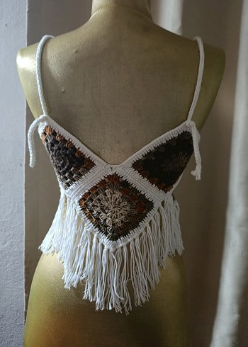 el örgüsü Bohem Mini Büstiyer - Görsel 3