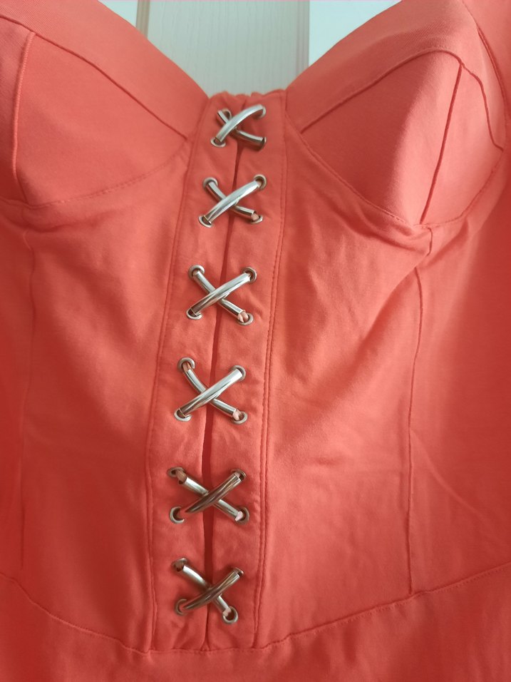 Uzun Kollu Mini Vintage Elbise - Görsel 4