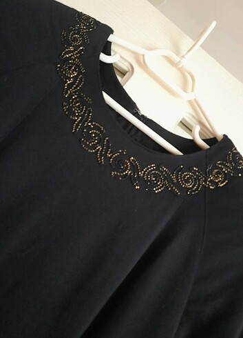Siyah Şık Abiye Elbise - Görsel 2
