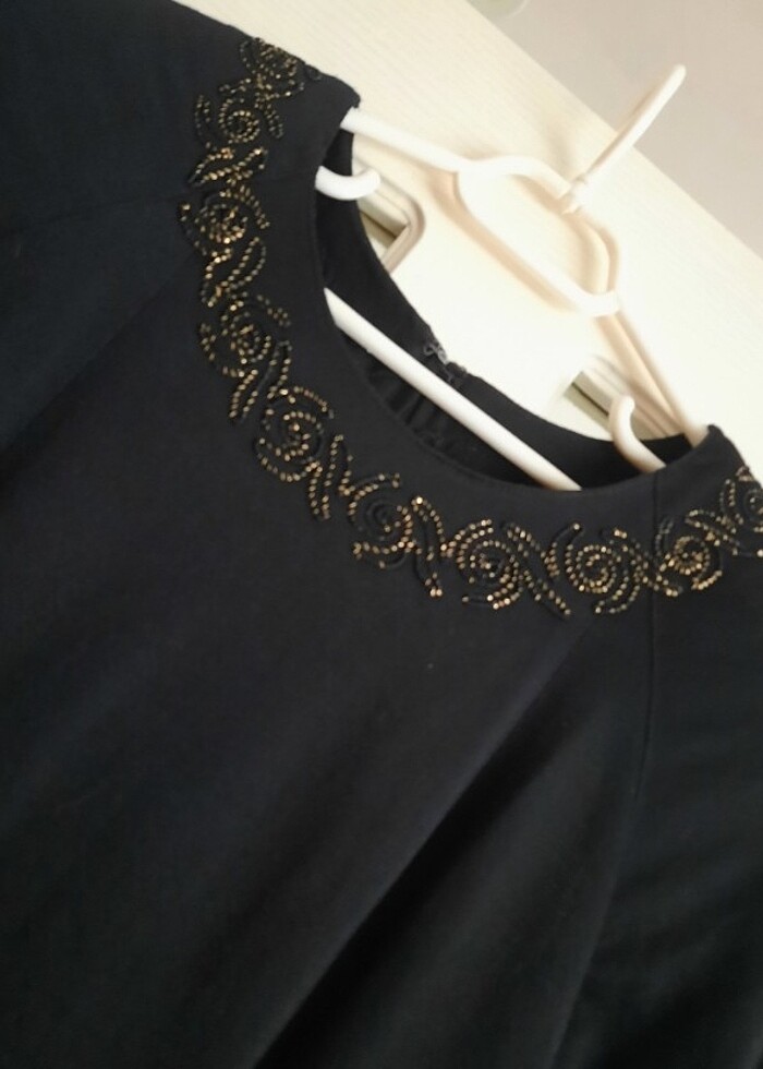 Siyah Şık Abiye Elbise - Görsel 2