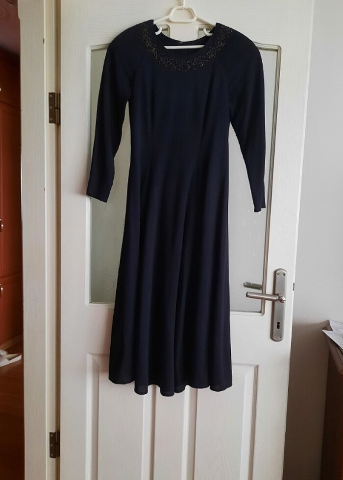 Siyah Şık Abiye Elbise - Görsel 3