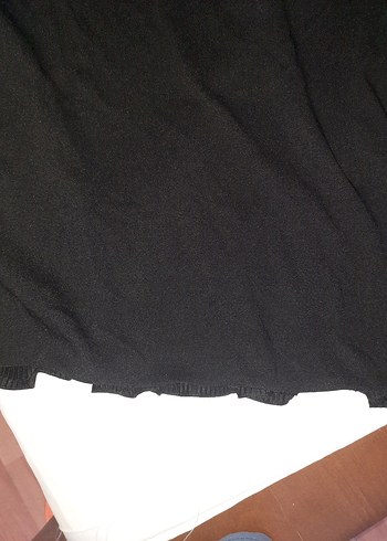 Sıfır Siyah Büyük Beden Piliseli Kolsuz Kadın Bluz - Görsel 4