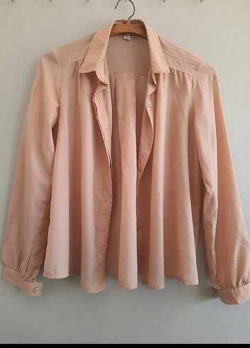 ipek şifon şık vintage gömlek - Görsel 4