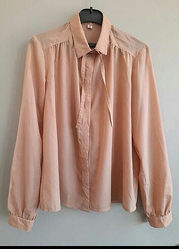 ipek şifon şık vintage gömlek - Görsel 3