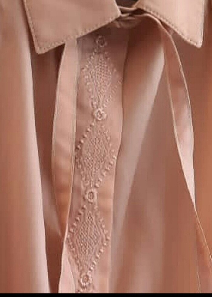 ipek şifon şık vintage gömlek - Görsel 2