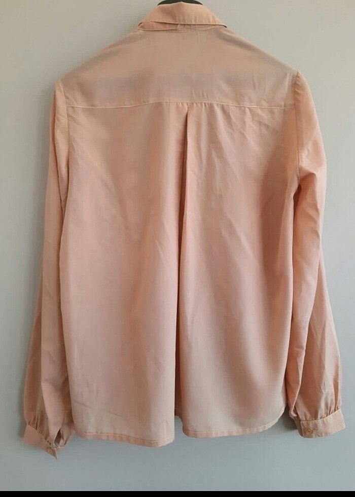 ipek şifon şık vintage gömlek - Görsel 5