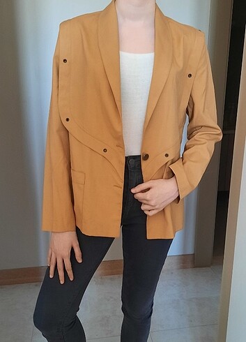 Hardal Blazer Ceket - Görsel 5