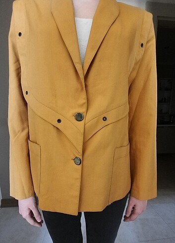 Hardal Blazer Ceket - Görsel 7