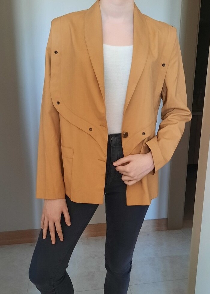 Hardal Blazer Ceket - Görsel 5