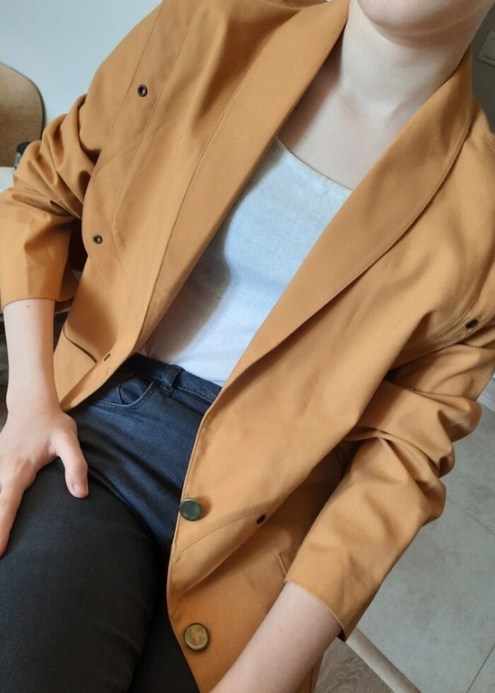 Hardal Blazer Ceket - Görsel 3