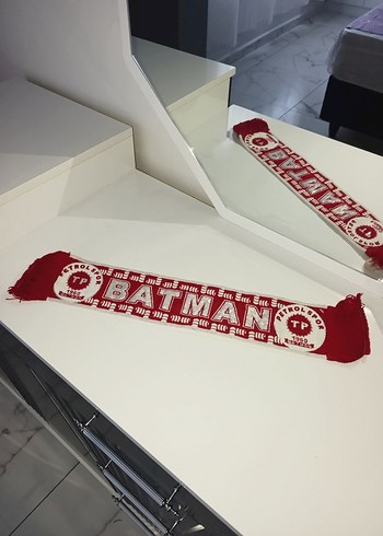 Kırmızı Vintage Batman Erkek Atkı - Görsel 3