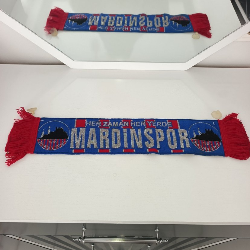 Mavi Mardınspor Baskılı Erkek Atkı - Görsel 2