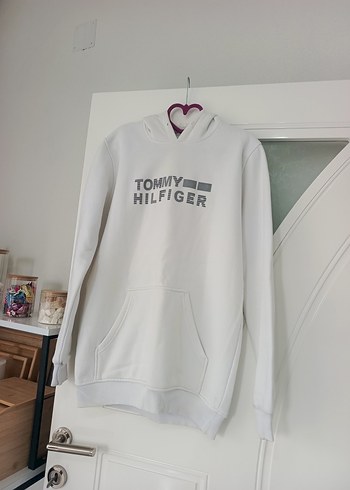 Tommy Hilfiger Gri Baskılı Erkek Sweatshirt - Görsel 3