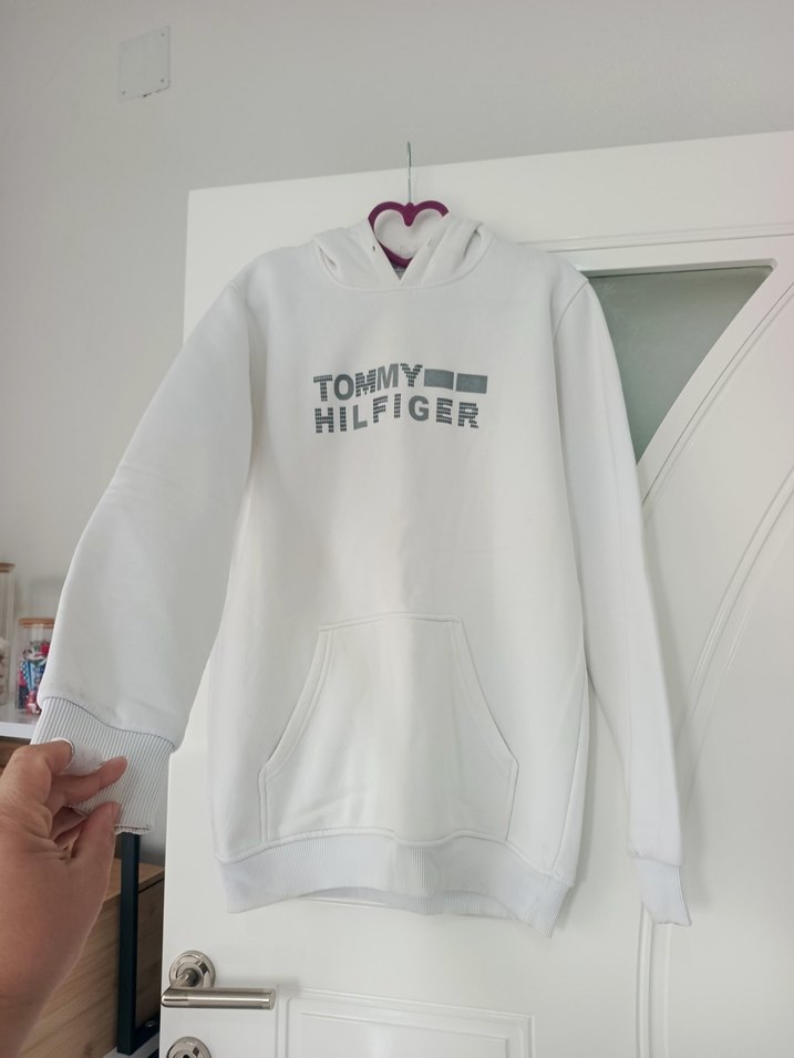 Tommy Hilfiger Gri Baskılı Erkek Sweatshirt - Görsel 4