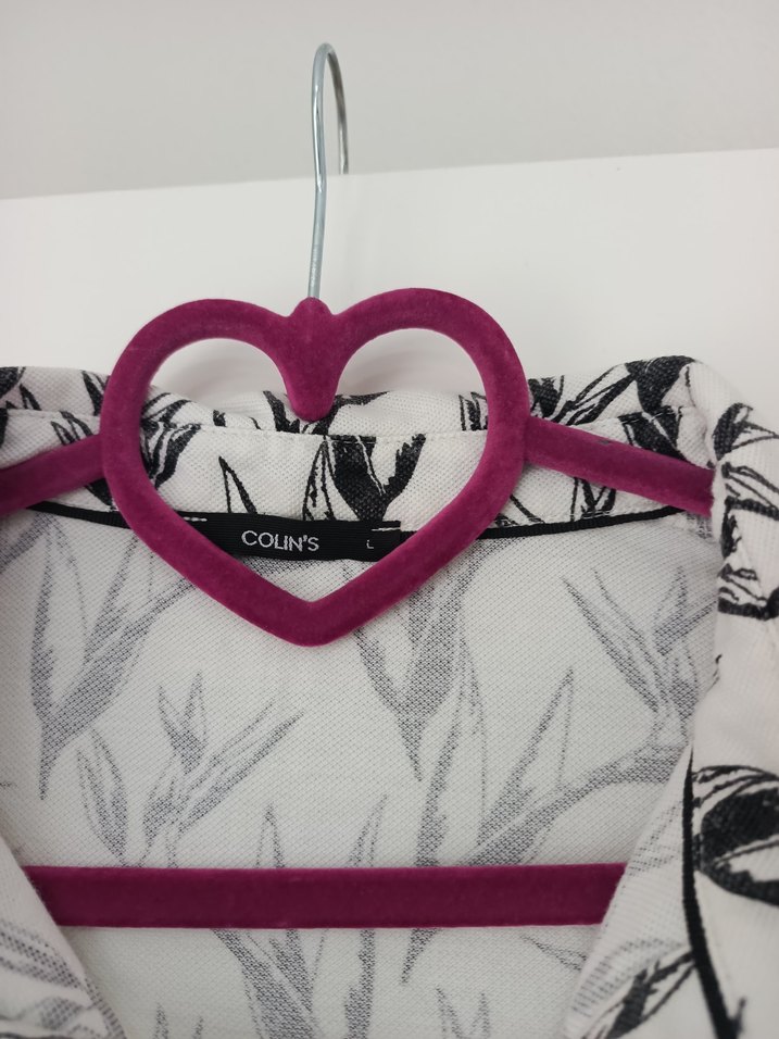 Gri Desenli Kısa Kollu Kadın Gömlek - Görsel 5