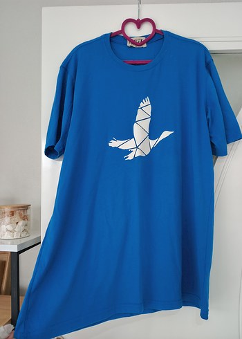 Mavi Baskılı  Tişört - Görsel 2