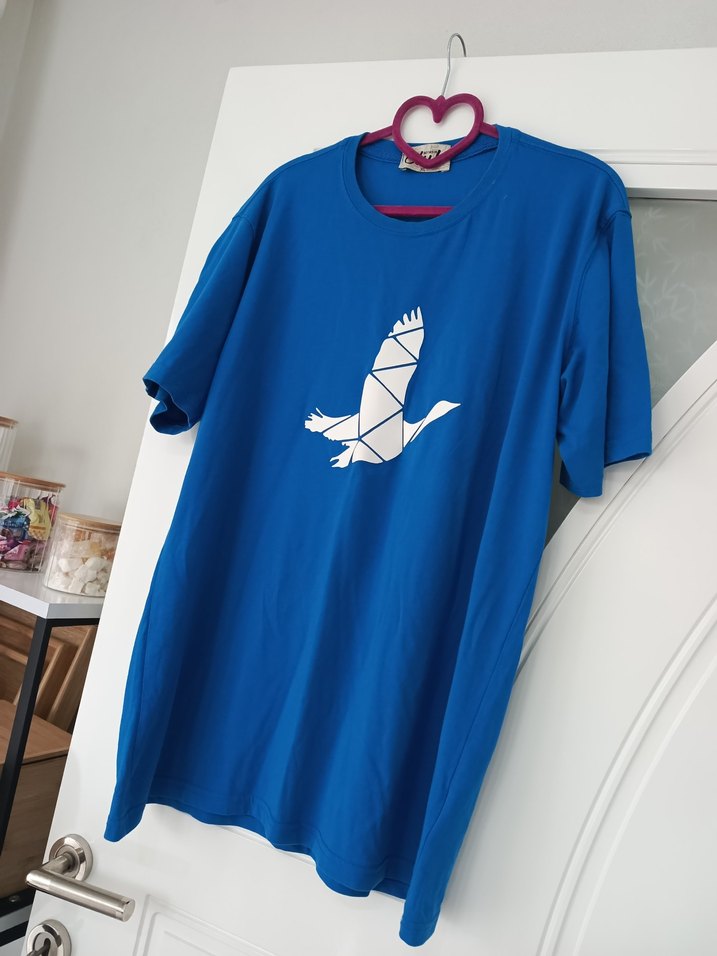 Mavi Baskılı  Tişört - Görsel 4