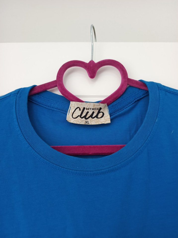 Mavi Baskılı  Tişört - Görsel 5