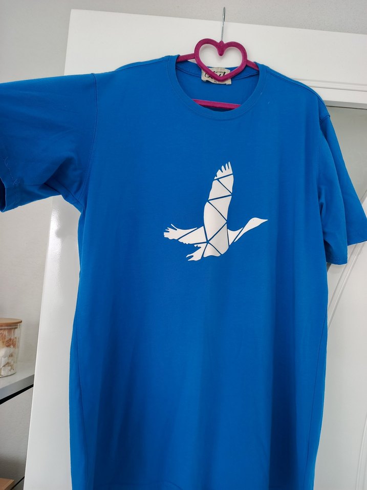 Mavi Baskılı  Tişört - Görsel 3