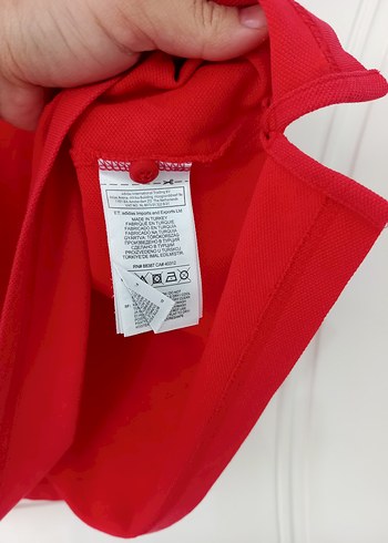 Erkek Kırmızı Polo Yaka Kısa Kollu Tişört - Görsel 2