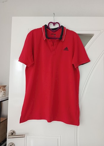 Erkek Kırmızı Polo Yaka Kısa Kollu Tişört - Görsel 4