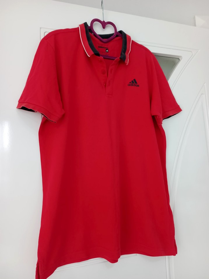 Erkek Kırmızı Polo Yaka Kısa Kollu Tişört - Görsel 5